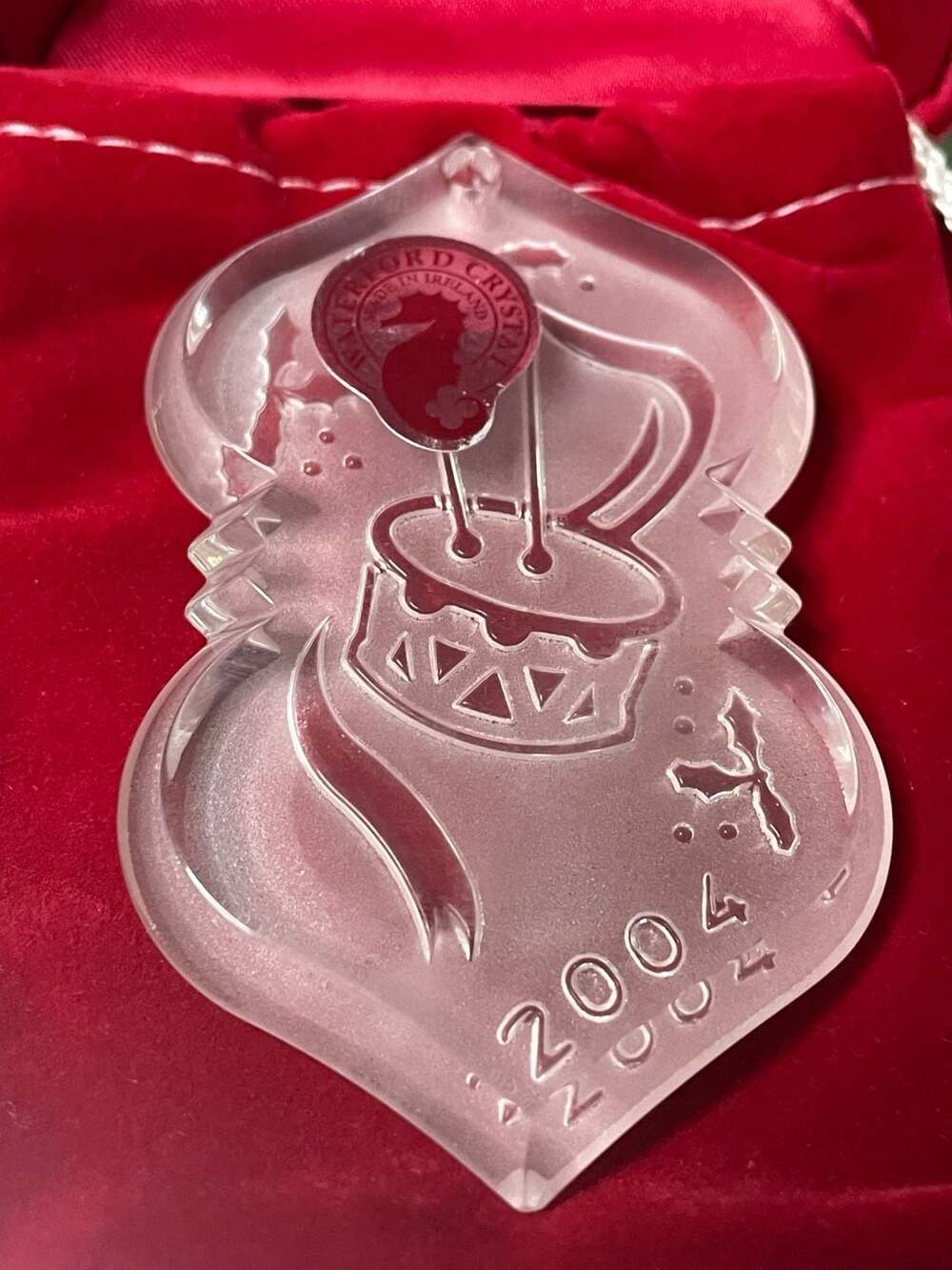 Waterford Crystal 2004 Little Drummer Boy Christmas Ornament